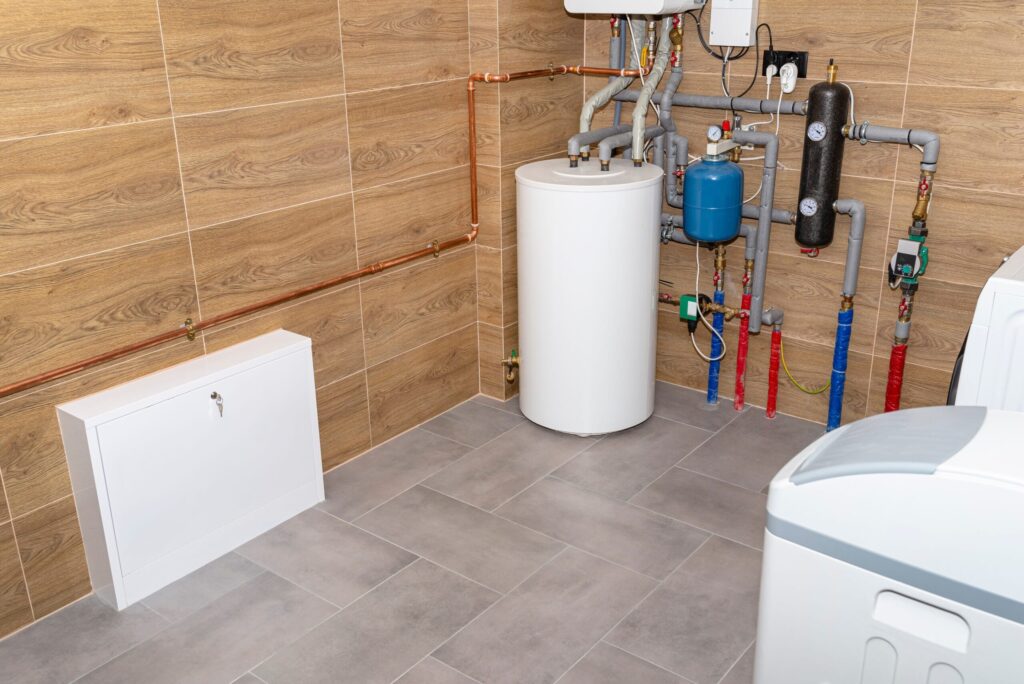 Residential water heater and plumbing system installed in Oregon City